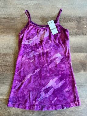 Hard Tail Pink Purple Tie-Dye Spaghetti Strap Tank